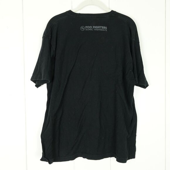 Foo Fighters Mens Sonic Highways Tour T-Shirt Size XL Dark Gray 2014 Infinity - Picture 5 of 8